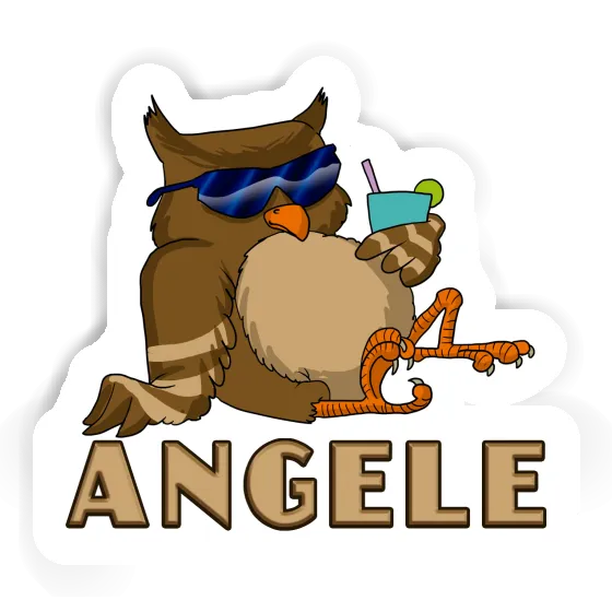 Sticker Angele Owl Laptop Image