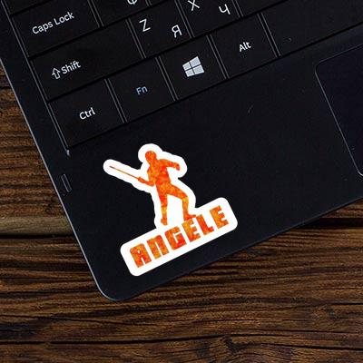 Sticker Angele Fencer Laptop Image