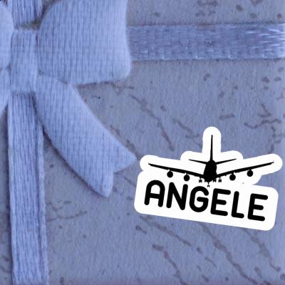 Aufkleber Angele Flugzeug Gift package Image