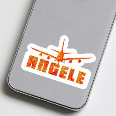 Airplane Sticker Angele Image