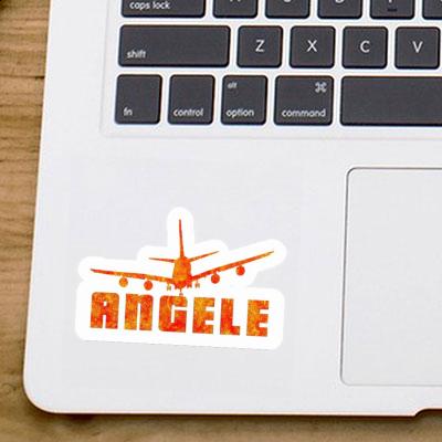 Sticker Angele Airplane Gift package Image