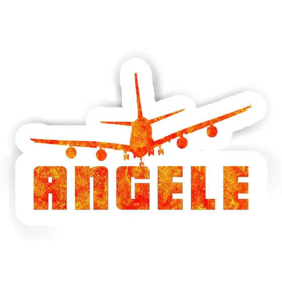 Sticker Angele Airplane Notebook Image