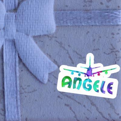 Sticker Angele Airplane Gift package Image