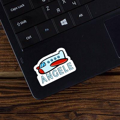 Sticker Angele Airplane Notebook Image