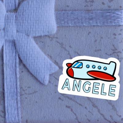 Sticker Angele Airplane Gift package Image