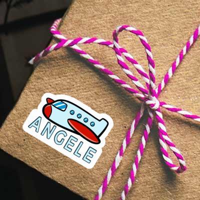 Sticker Angele Flugzeug Gift package Image