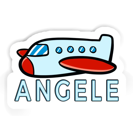 Sticker Angele Airplane Laptop Image