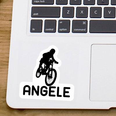 Aufkleber Angele Freeride Biker Laptop Image