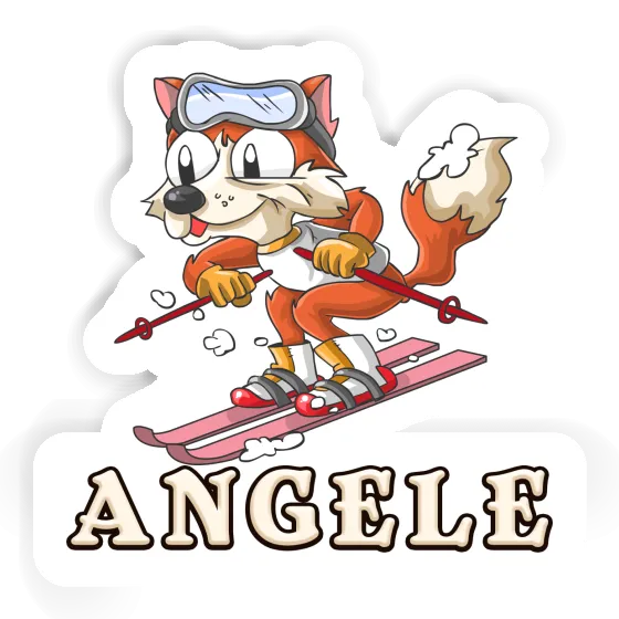 Sticker Angele Skier Gift package Image