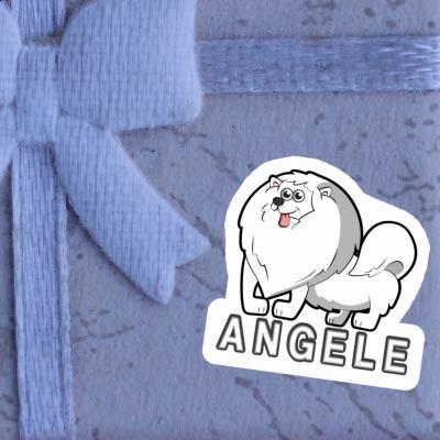 Angele Autocollant Spitz allemand Laptop Image