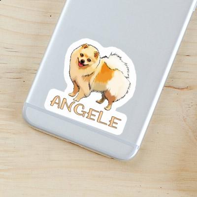 Sticker German Spitz Angele Gift package Image