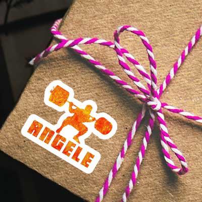 Sticker Weightlifter Angele Gift package Image