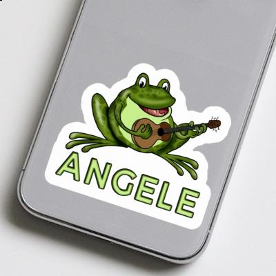 Sticker Angele Guitar Frog Notebook Image