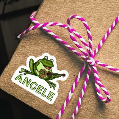 Sticker Angele Guitar Frog Laptop Image