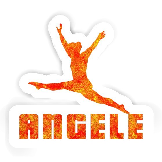 Gymnast Sticker Angele Laptop Image