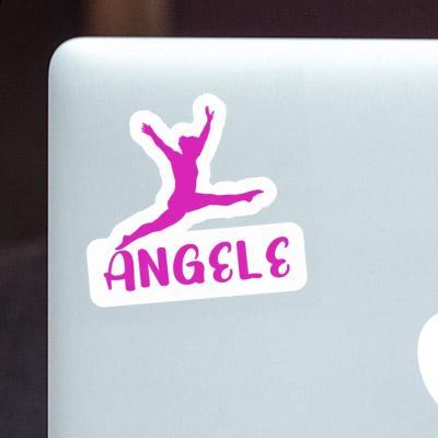 Angele Aufkleber Gymnastin Laptop Image