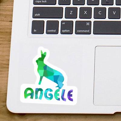 Angele Sticker Rabbit Laptop Image