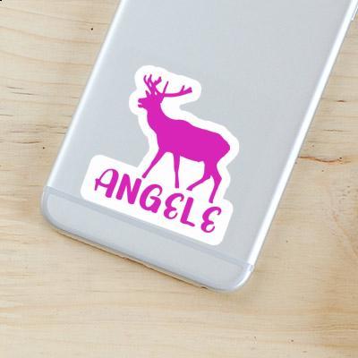 Sticker Deer Angele Laptop Image