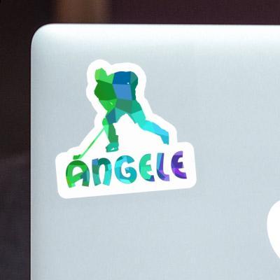 Hockey Player Sticker Angele Image