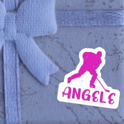 Sticker Angele Hockey Player Image