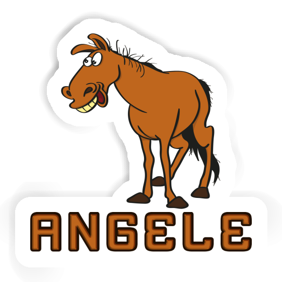 Horse Sticker Angele Laptop Image