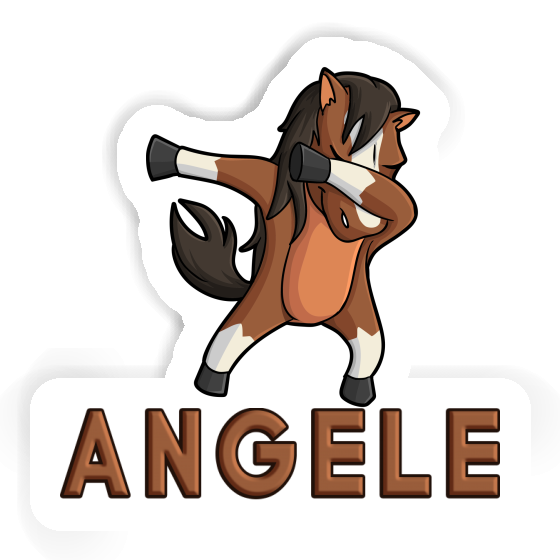 Sticker Angele Dabbing Horse Gift package Image