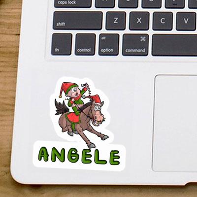 Autocollant Angele Cavalier Laptop Image