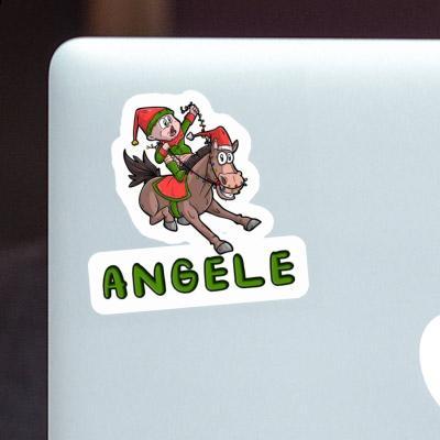 Sticker Christmas Horse Angele Notebook Image