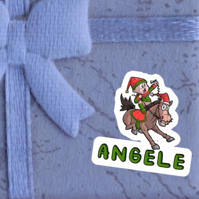 Sticker Christmas Horse Angele Gift package Image