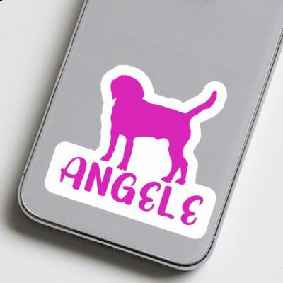 Angele Autocollant Chien Laptop Image