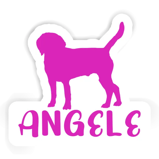 Aufkleber Hund Angele Image