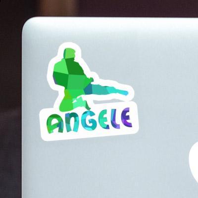 Sticker Angele Karateka Laptop Image