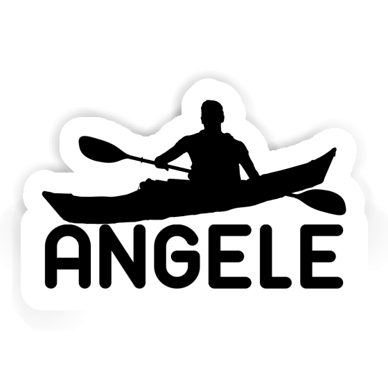 Angele Sticker Kayaker Laptop Image