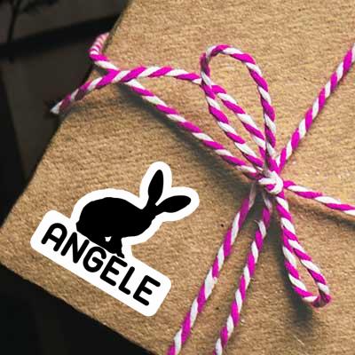 Angele Autocollant Lapin Laptop Image