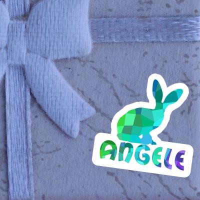 Aufkleber Angele Kaninchen Image