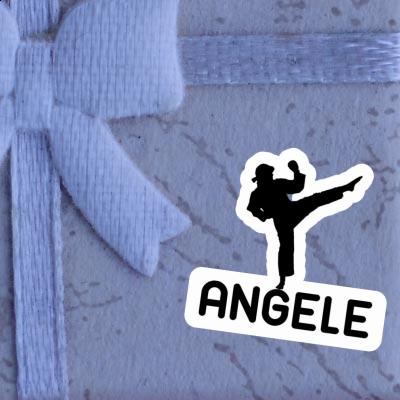 Karateka Sticker Angele Laptop Image