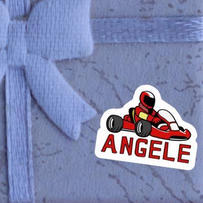 Aufkleber Angele Kartfahrer Gift package Image