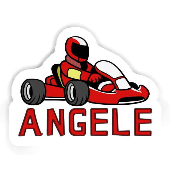 Aufkleber Angele Kartfahrer Gift package Image