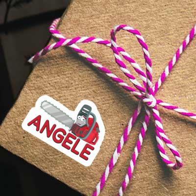 Chainsaw Sticker Angele Notebook Image