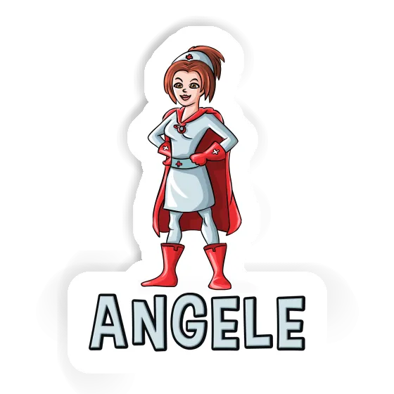 Aufkleber Angele Pflegerin Laptop Image