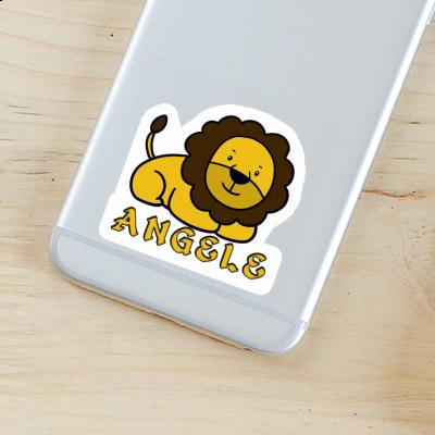 Angele Autocollant Lion Notebook Image