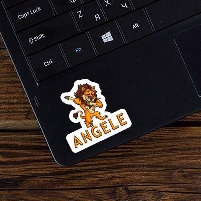 Lion Sticker Angele Notebook Image