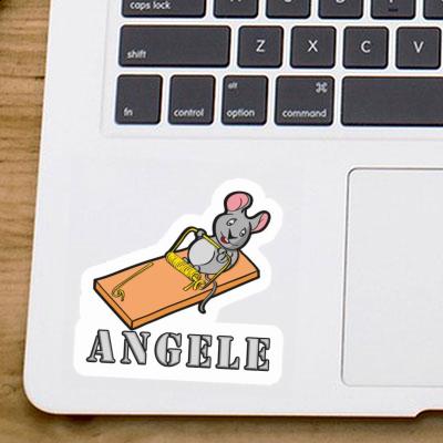 Sticker Fitness Mouse Angele Laptop Image