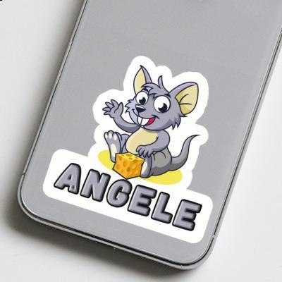 Aufkleber Angele Maus Notebook Image