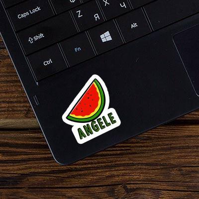 Wassermelone Sticker Angele Laptop Image