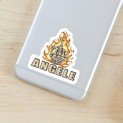 Sticker Angele Middlefinger Image