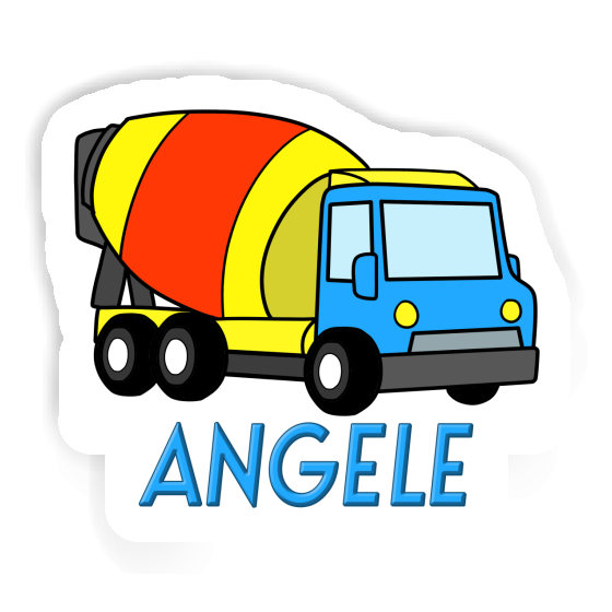 Sticker Angele Mixer Truck Laptop Image