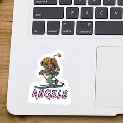 Telemarker Sticker Angele Laptop Image