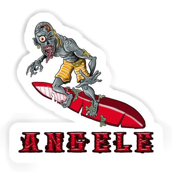 Sticker Wave Rider Angele Notebook Image