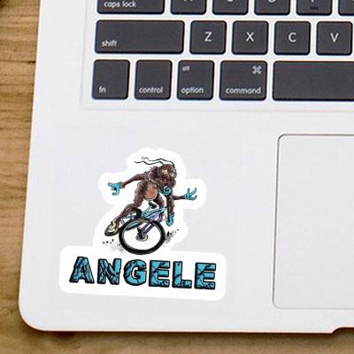 Angele Sticker Biker Laptop Image